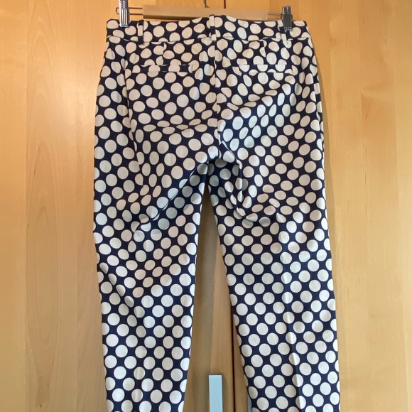 J. Crew Blue and White Polka Dot Cafe Carpi size 2 - Picture 3 of 9